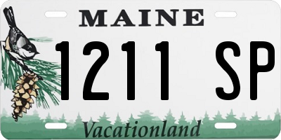 ME license plate 1211SP