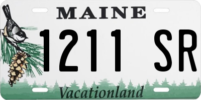 ME license plate 1211SR