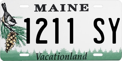 ME license plate 1211SY