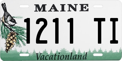 ME license plate 1211TI