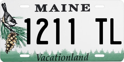 ME license plate 1211TL