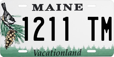 ME license plate 1211TM