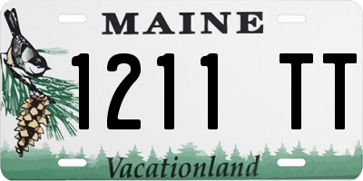 ME license plate 1211TT