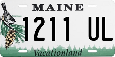 ME license plate 1211UL