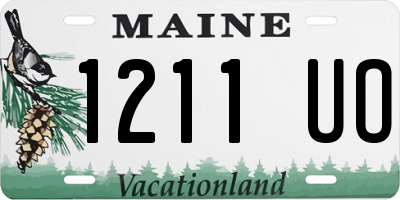 ME license plate 1211UO