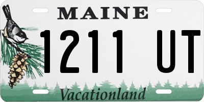 ME license plate 1211UT