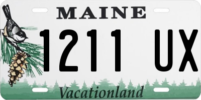 ME license plate 1211UX