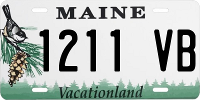 ME license plate 1211VB