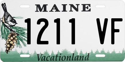 ME license plate 1211VF
