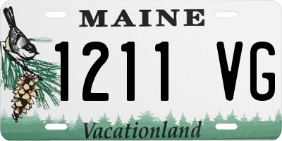 ME license plate 1211VG