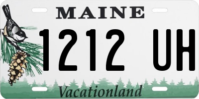 ME license plate 1212UH