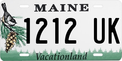 ME license plate 1212UK