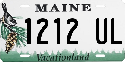 ME license plate 1212UL
