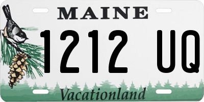 ME license plate 1212UQ