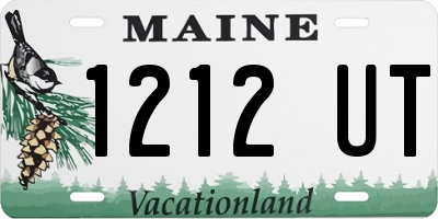 ME license plate 1212UT