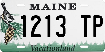 ME license plate 1213TP
