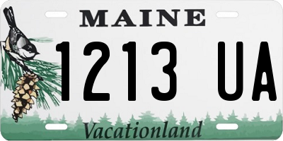 ME license plate 1213UA