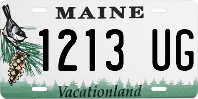 ME license plate 1213UG