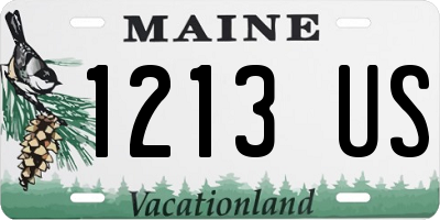 ME license plate 1213US