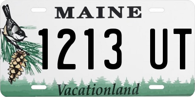 ME license plate 1213UT