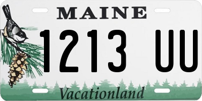 ME license plate 1213UU