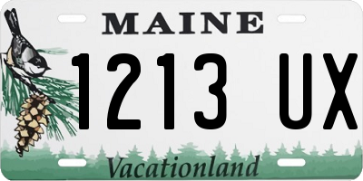 ME license plate 1213UX