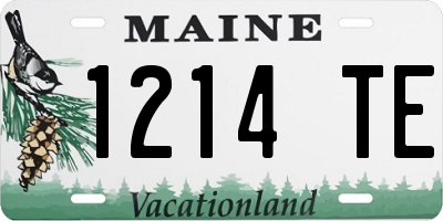 ME license plate 1214TE