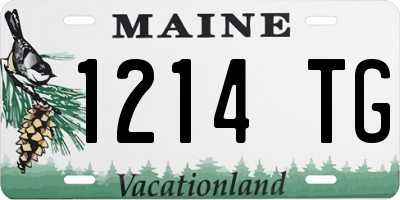 ME license plate 1214TG