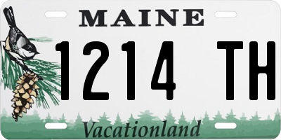 ME license plate 1214TH