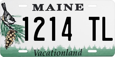 ME license plate 1214TL