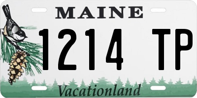 ME license plate 1214TP