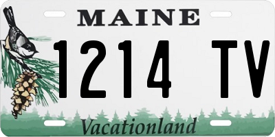 ME license plate 1214TV