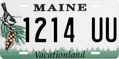 ME license plate 1214UU