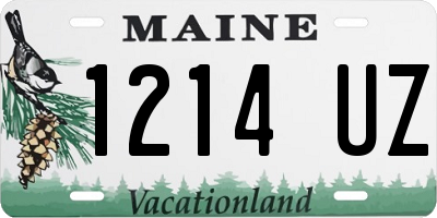 ME license plate 1214UZ