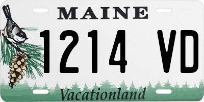ME license plate 1214VD