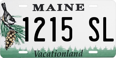 ME license plate 1215SL