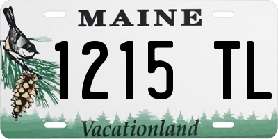 ME license plate 1215TL