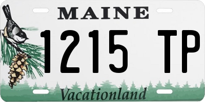 ME license plate 1215TP
