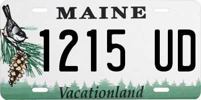 ME license plate 1215UD