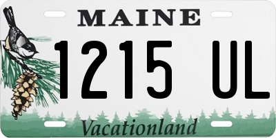 ME license plate 1215UL