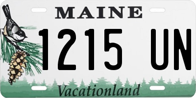 ME license plate 1215UN