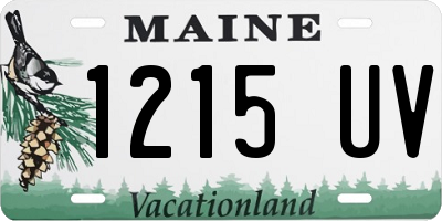 ME license plate 1215UV