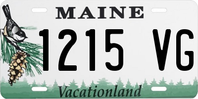 ME license plate 1215VG