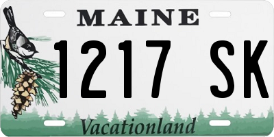 ME license plate 1217SK