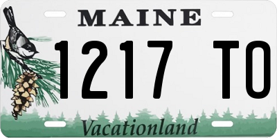 ME license plate 1217TO