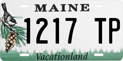 ME license plate 1217TP