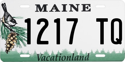 ME license plate 1217TQ