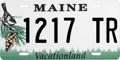 ME license plate 1217TR