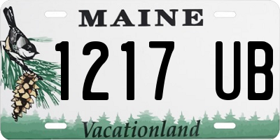 ME license plate 1217UB