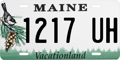 ME license plate 1217UH